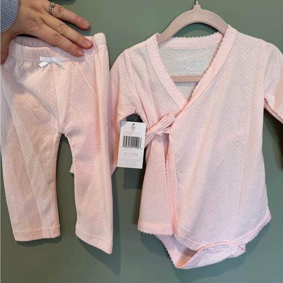 SHABBY CHIC baby girls 2 piece pink set - Picture 2 of 8